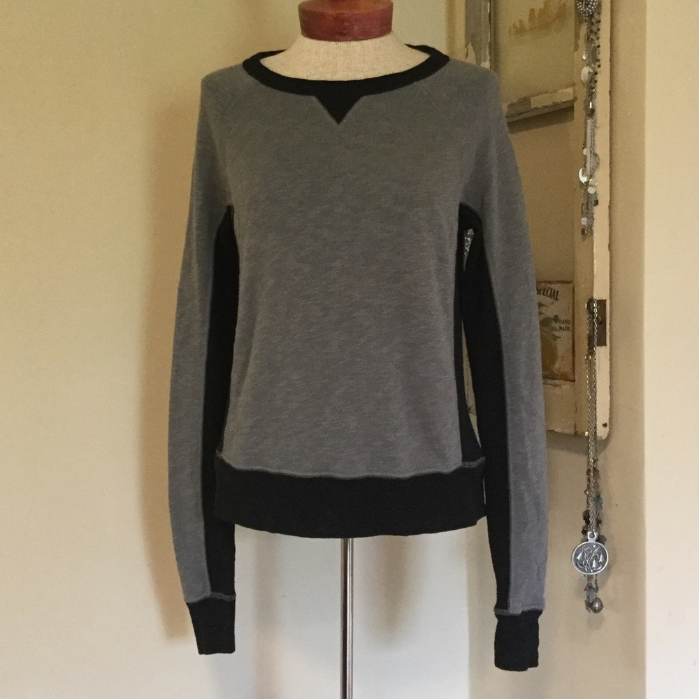 Rag & Bone Two-tone Terry Raglan Sweatshirt - XXS